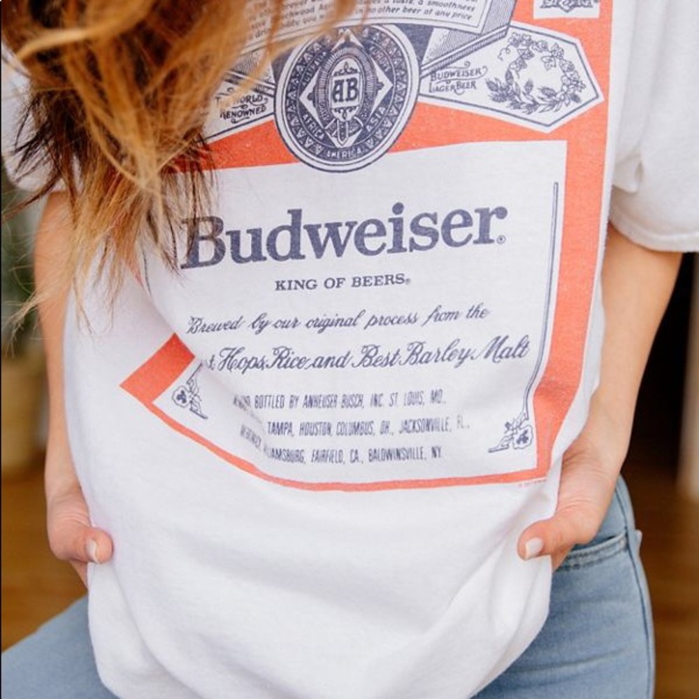 Budweiser Label Tee Junk Food